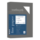 Southworth SOU3122010 25% Cotton Diamond White Business Paper, 20lb, 95 Bright, 8 1/2 X 11, 500 Sheets