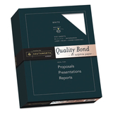 SOUTHWORTH COMPANY SOU3162010 Quality Bond #1 Sulphite Paper, 20lb, 95 Bright, Wove, 8 1/2 X 11, 500 Sheets