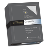 SOUTHWORTH COMPANY SOU914C Granite Specialty Paper, Gray, 24lb, 8 1/2 X 11, 25% Cotton, 500 Sheets