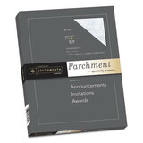 Southworth SOUP964CK336 Parchment Specialty Paper, Blue, 24lb, 8 1/2 X 11, 100 Sheets