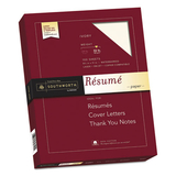 Southworth SOURD18ICF 100% Cotton Resume Paper, 32lb, 8 1/2 X 11, Ivory, Wove, 100 Sheets