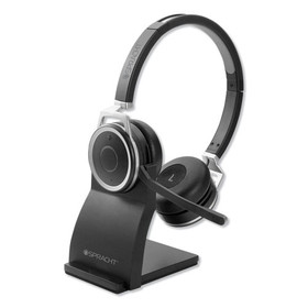 Spracht SPTZUMBTP410 ZuM BT Prestige Combo Binaural Over The Head Headset with USB Dongle, Black