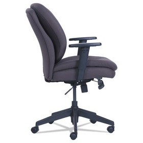 Serta 48967B Cosset Ergonomic Task Chair, Supports up to 275 lbs., Gray Seat/Gray Back, Black Base