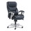 SertaPedic SRJ49416BLK Emerson Big and Tall Task Chair, Supports Up to 400 lb, 19.5" to 22.5" Seat Height, Black Seat/Back, Silver Base, Price/EA