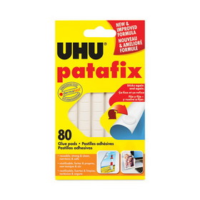 UHU STD9U33820 Tac Adhesive Putty, Removable and Reusable, 2.1 oz, 80/Pack