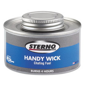 Sterno STE10364 Handy Wick Chafing Fuel, Methanol, 4 Hour Burn, 4.84 oz Can, 24/Carton