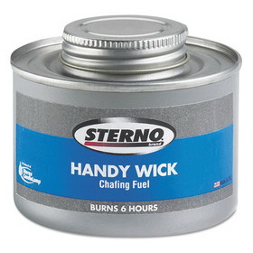 Sterno STE10368 Handy Wick Chafing Fuel, Methanol, 6 Hour Burn, 7.11 oz Can, 24/Carton