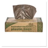 Stout STOG3036B80 Eco-Degradable Plastic Trash Bag, 20-30gal, .8mil, 30 X 36, Brown, 60/box