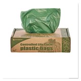 Stout STOG3340E11 Eco-Degradable Plastic Trash Garbage Bag, 33gal, 1.1mil, 33 X 40, Green, 40/box