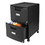 Storex 61312B01C Two-Drawer Mobile Filing Cabinet, 14.75w x 18.25d x 26h, Black, Price/EA