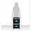 Storex STX61315U01C Two-Drawer Mobile Filing Cabinet, 2 Legal/Letter-Size File Drawers, Black/Teal, 14.75" x 18.25" x 26", Price/EA
