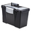 Storex STX61510U01C Portable File Storage Box W/organizer Lid, Letter/legal, Black, Price/EA