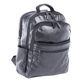 Swiss Mobility SWZBKP116SMBK Valais Backpack, Fits Devices Up to 15.6", Leather, 5.5 x 5.5 x 16.5, Black