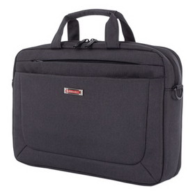 Swiss Mobility EXB1009SMCH Cadence 2 Section Briefcase, Holds Laptops 15.6", 4.5" x 4.5" x 16", Charcoal