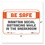 Tabbies TAB29156 BeSafe Messaging Repositionable Wall/Door Signs, 9 x 6, Maintain Social Distancing While In The Breakroom, White, 30/Carton, Price/CT