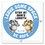 Tabbies TAB29512 BeSafe Messaging Education Floor Signs, Leave Some Space; Stay At Arms Length; Be Safe, 12" dia, White/Blue, 6/Pack, Price/PK