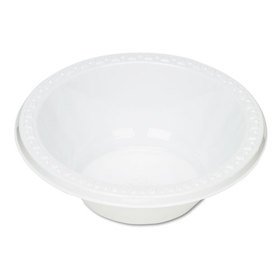 TABLEMATE PRODUCTS, CO. TBL12244WH Plastic Dinnerware, Bowls, 12oz, White, 125/pack