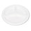 TABLEMATE PRODUCTS, CO. TBL19644WH Plastic Dinnerware, Compartment Plates, 9" Dia, White, 125/pack, Price/PK