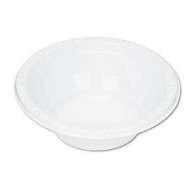TABLEMATE PRODUCTS, CO. TBL5244WH Plastic Dinnerware, Bowls, 5oz, White, 125/pack