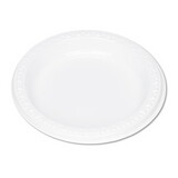 TABLEMATE PRODUCTS, CO. TBL6644WH Plastic Dinnerware, Plates, 6" Dia, White, 125/pack