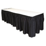 TABLEMATE PRODUCTS, CO. TBLLS2914BK Table Set Linen-Like Table Skirting, 29