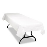 TABLEMATE PRODUCTS, CO. TBLPT549WH Table Set Poly Tissue Table Cover, 54 X 108, White, 6/pack