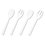 TABLEMATE PRODUCTS, CO. TBLW95PK4 Table Set Plastic Serving Forks & Spoons, White, 24 Forks, 24 Spoons Per Pack, Price/PK