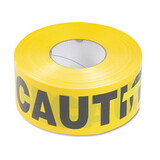 TATCO TCO10700 Caution Barricade Safety Tape, Yellow, 3w X 1000ft Roll
