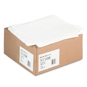 TATCO TCO31108 Paper Table Cover, Embossed, W/plastic Liner, 54" X 108", White, 20/carton
