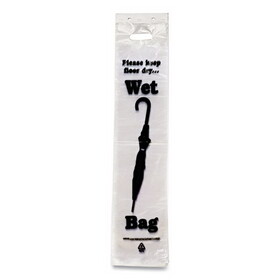 Tatco TCO57010 Wet Umbrella Bag, 7w X 31h, Clear, 1000/box
