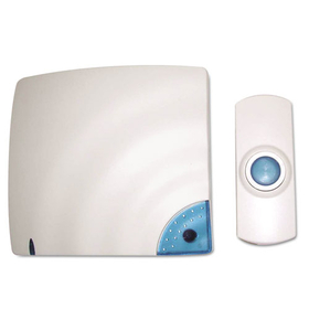 Tatco TCO57910 Wireless Doorbell, Battery Operated, 1-3/8w X 3/4d X 3-1/2h, Bone