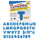 TREND ENTERPRISES, INC. TEPT1617 Ready Letters Sparkles Letter Set, Blue Sparkle, 4