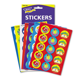 Trend TEPT6480 Stinky Stickers Variety Pack, Positive Words, Assorted Colors, 300/Pack