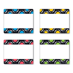 TREND TEPT68901 Terrific Labels Name Tags, Dots Design, 3" x 2.5", Assorted Colors, 36/Pack