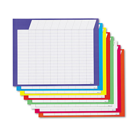TREND ENTERPRISES, INC. TEPT73902 Jumbo Horizontal Incentive Chart Pack, 28 x 22, Assorted Colors with Assorted Borders, 8/Pack