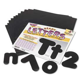 TREND ENTERPRISES, INC. TEPT79901 Ready Letters Casual Combo Set, Black, 4"h, 182/set