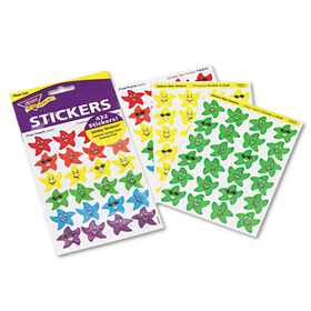 Trend TEPT83904 Stinky Stickers Variety Pack, Smiley Stars, Assorted Colors, 432/Pack