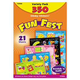 Trend TEPT83906 Stinky Stickers Variety Pack, Mixed Shapes, 350/pack