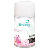 TimeMist 1042686 Premium Metered Air Freshener Refill, Baby Powder, 5.3 oz Aerosol, 12/Carton