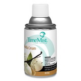 TimeMist 1042737 Premium Metered Air Freshener Refill, Vanilla Cream, 5.3 oz Aerosol, 12/Carton