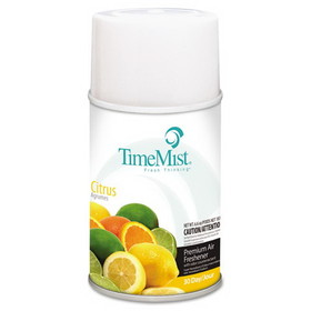 TimeMist TMS1042781EA Premium Metered Air Freshener Refill, Citrus, 6.6 oz Aerosol Spray