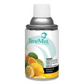 TimeMist TMS1042781 Premium Metered Air Freshener Refill, Citrus, 6.6 oz Aerosol Spray, 12/Carton