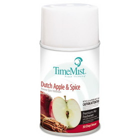 TimeMist TMS1042818EA Premium Metered Air Freshener Refill, Dutch Apple and Spice, 6.6 oz Aerosol Spray