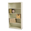 TENNSCO TNNB66PY Metal Bookcase, Five-Shelf, 34-1/2w X 13-1/2d X 66h, Putty, Price/EA