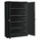 Tennsco TNNJ2478SUBK Assembled Jumbo Steel Storage Cabinet, 48w X 24d X 78h, Black, Price/EA