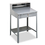 TENNSCO TNNSR57MG Open Steel Shop Desk, 34-1/2w X 29d X 53-3/4h, Medium Gray, Price/EA