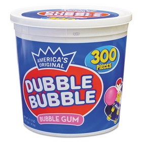 Dubble Bubble CVT16403 Bubble Gum, Original Pink, 300/Tub