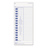 Tops TOP12443 Time Clock Cards, Replacement for 35100-10, One Side, 4 x 9, 100/Pack