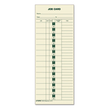 TOPS BUSINESS FORMS TOP1258 Job Card For Cincinnati/lathem/simplex, 1 Side, 3 1/2 X 9, 500/box