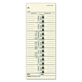 TOPS TOP12593 Time Card For Acroprint/ibm/lathem/simplex, Weekly, 3 1/2 X 9, 100/pack